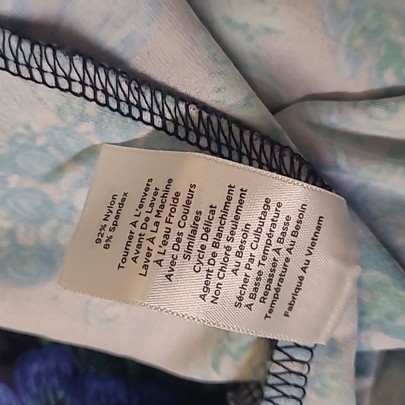 Talbots Blue and Green Floral Dress - Picture 12 of 12